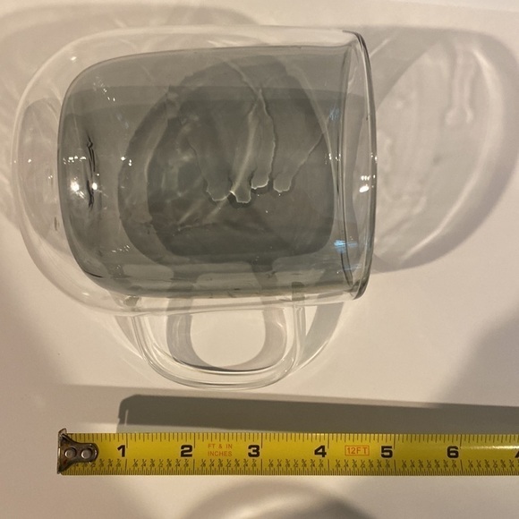 Coffee cups Set of 2 Double wall Coffee cup holds 16 ounces tinted inner wall - Picture 6 of 6